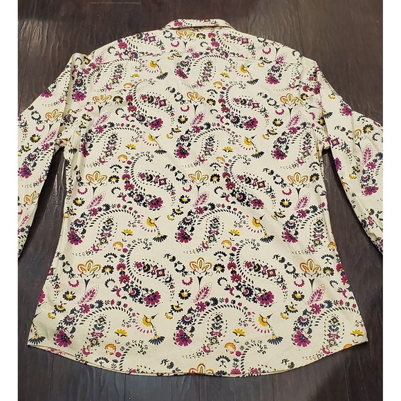 Cremieux Men's Shirt Large Long Sleeve Button Down Floral Print Multi-color NWT - Picture 3 of 9